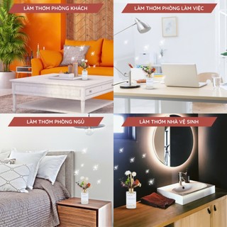 Tinh Dầu Nước Hoa Khuếch Tán Thơm Phòng - Que Khuếch Tán Hương Thơm Không Cồn An Toàn Cho Sức Khỏe