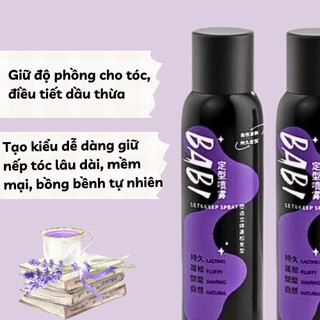 Gôm Xịt Tạo Phồng Chân Tóc BABI Loại Xịn, Xịt Phồng Tóc Tạo Kiểu Giữ Nếp Dài Lâu, Bồng Bềnh Tự Nhiên