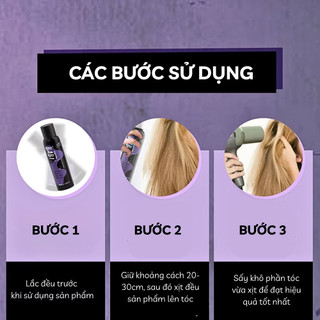 Gôm Xịt Tạo Phồng Chân Tóc BABI Loại Xịn, Xịt Phồng Tóc Tạo Kiểu Giữ Nếp Dài Lâu, Bồng Bềnh Tự Nhiên