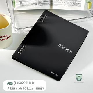 SỔ CÒNG SẮT BINDER ORIGINAL A5/B5 THIẾT KẾ ĐƠN GIẢN BASIC giấy kẻ ngang 4 BÌA + 120 TRANG_JOY OFFICE