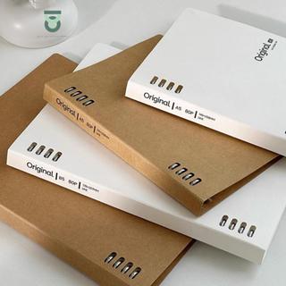 SỔ CÒNG SẮT BINDER ORIGINAL A5/B5 THIẾT KẾ ĐƠN GIẢN BASIC giấy kẻ ngang 4 BÌA + 120 TRANG_JOY OFFICE