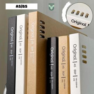 SỔ CÒNG SẮT BINDER ORIGINAL A5/B5 THIẾT KẾ ĐƠN GIẢN BASIC giấy kẻ ngang 4 BÌA + 120 TRANG_JOY OFFICE