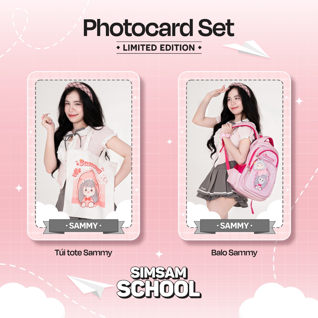 Photocard Sim Sam School, thẻ bo góc Sim Sam Hero Team, thẻ bài Simmy ...