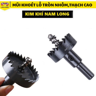 Mũi khoét tạo lỗ tròn nhôm, thạch cao, gỗ, nhựa LANLONG, mũi khoét răng thưa, mũi khoét gió HSS