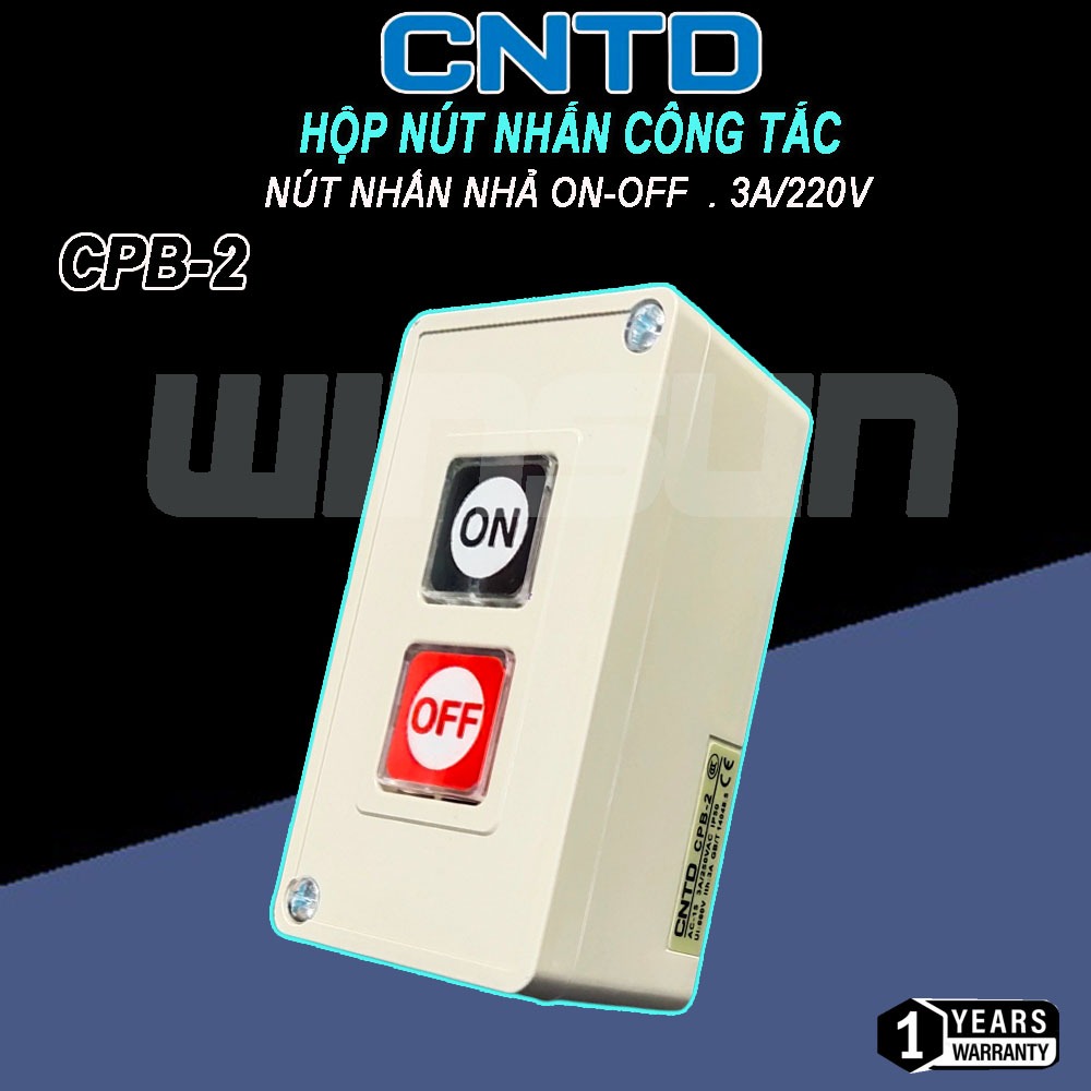Hộp nút nhấn công tắc, nút nhấn nhả on-off CPB-2 CNTD (winsun) | Shopee ...