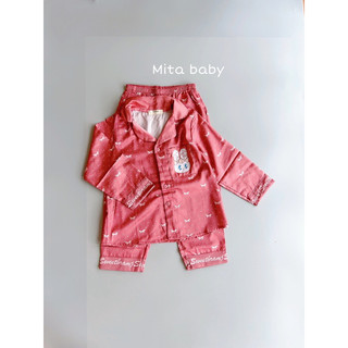 [14-24kg] Bộ Ngủ Pijama Cho Bé Gái - Bộ dài tay mặc nhà chất lụa cao cấp mặc siêu thích siêu mềm