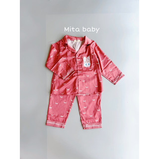 [14-24kg] Bộ Ngủ Pijama Cho Bé Gái - Bộ dài tay mặc nhà chất lụa cao cấp mặc siêu thích siêu mềm