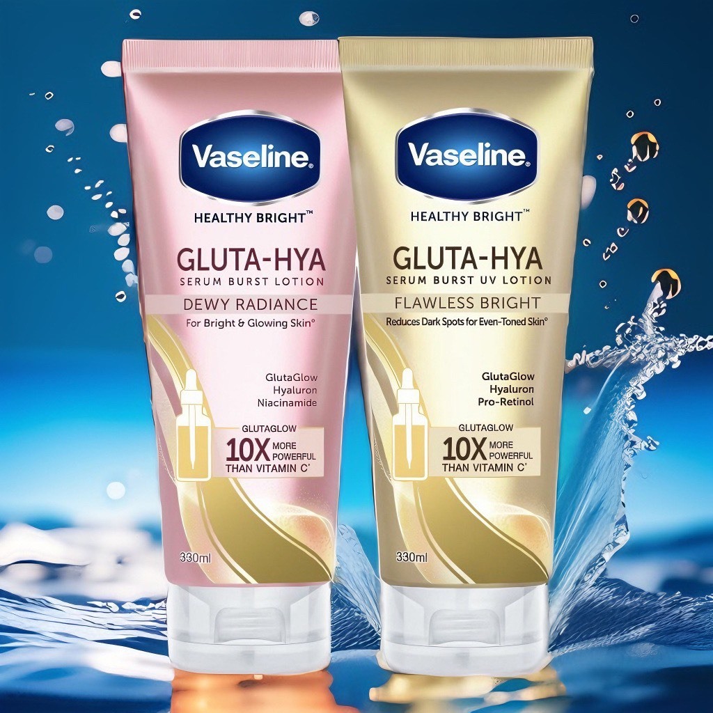Sữa dưỡng thể Vaseline Healthy Bright Gluta HYA Serum Burst Lotion 10X Thái Lan 300ml