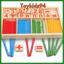 Bộ que tính học toán Montessori bằng gỗ (Wooden Mathematical Intelligence Stick)