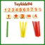 Bộ que tính học toán Montessori bằng gỗ (Wooden Mathematical Intelligence Stick)