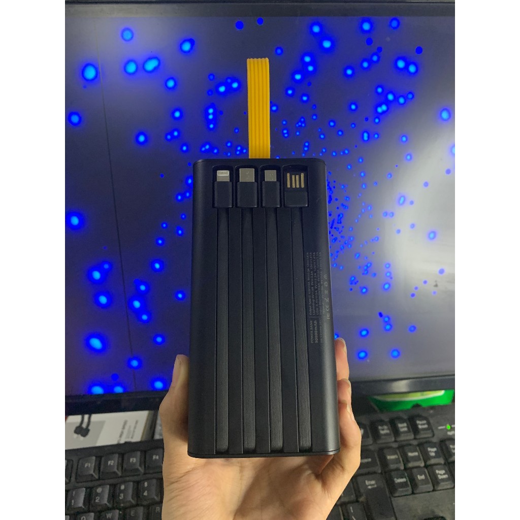Sạc Dự Phòng 30000mAh BILLION PK101 Trong Suốt Dung Lượng Lớn Sạc Nhanh ...