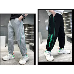 Quần dài bé trai, quần nỉ thu đông bé trai phong cách Hàn Quốc size đại