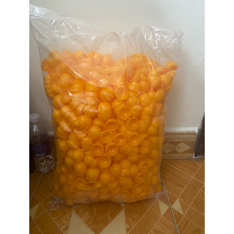 Vỏ Viên Hoàn số lượng 1000 quả màu trắng , vàng cam mở đôi đường kính 2,6cm, và 2,9cm