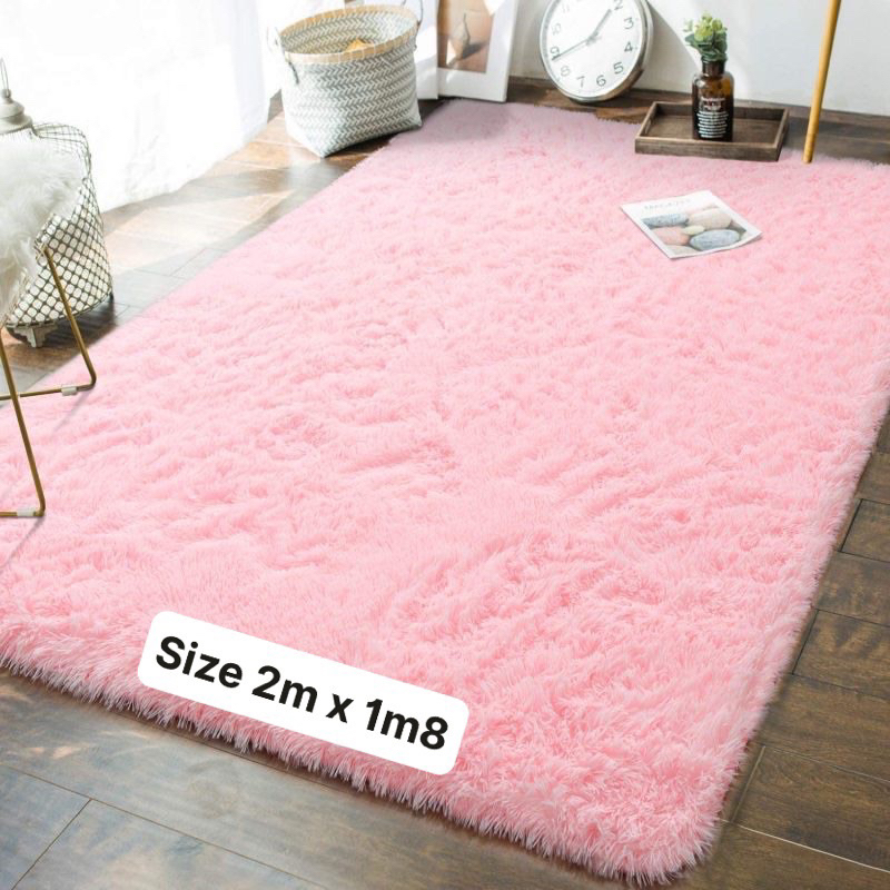 Thảm lông lót sàn phòng ngủ giá rẻ 2m x 1m6
