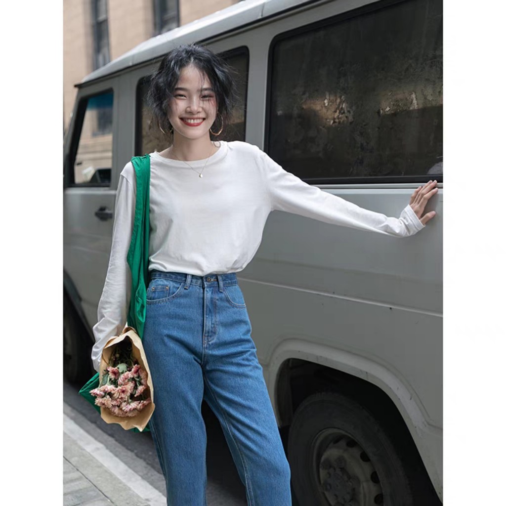 ÁO THUN BABYTEE  TAY DÀI TRƠN ĐỦ MÀU VẢI COTTON MỀM MỊN THOÁNG MÁT DỄ PHỐI ĐỒ BST26 Cổ Tròn