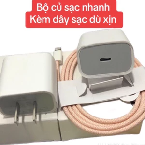 Củ sạc nhanh kèm dây sạc dù xịn cho Ip6-14