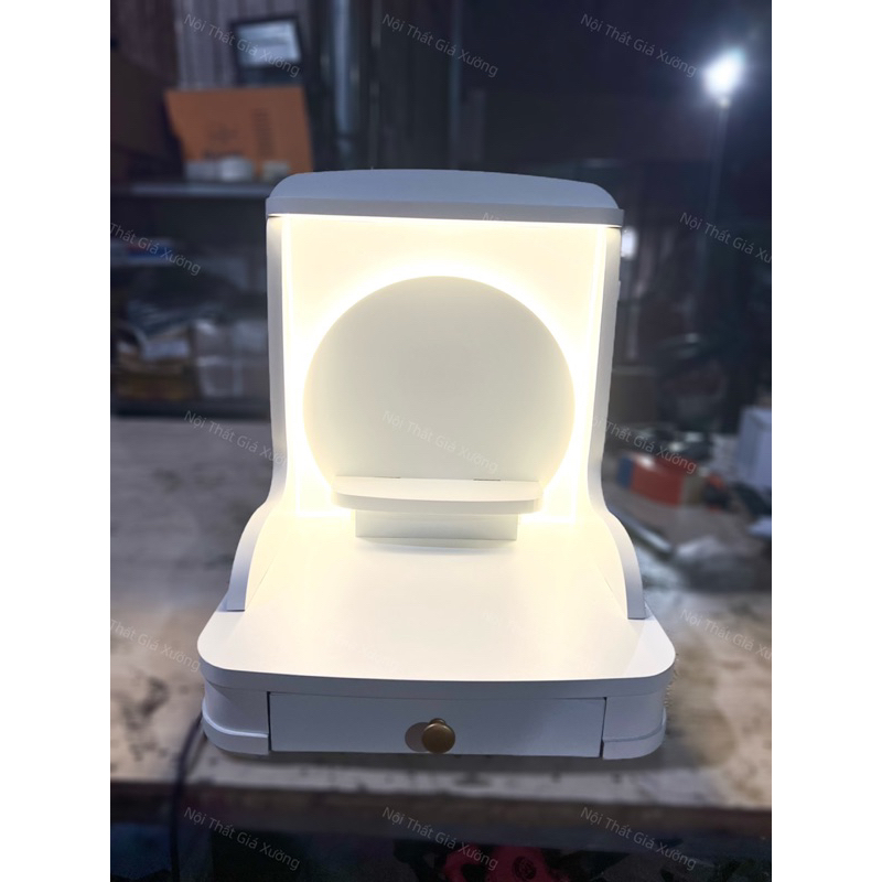 ( Có Đèn Led Sẵn ) BÀN THỜ THẦN TÀI THỔ ĐỊA TRƠN SIZE NHỎ