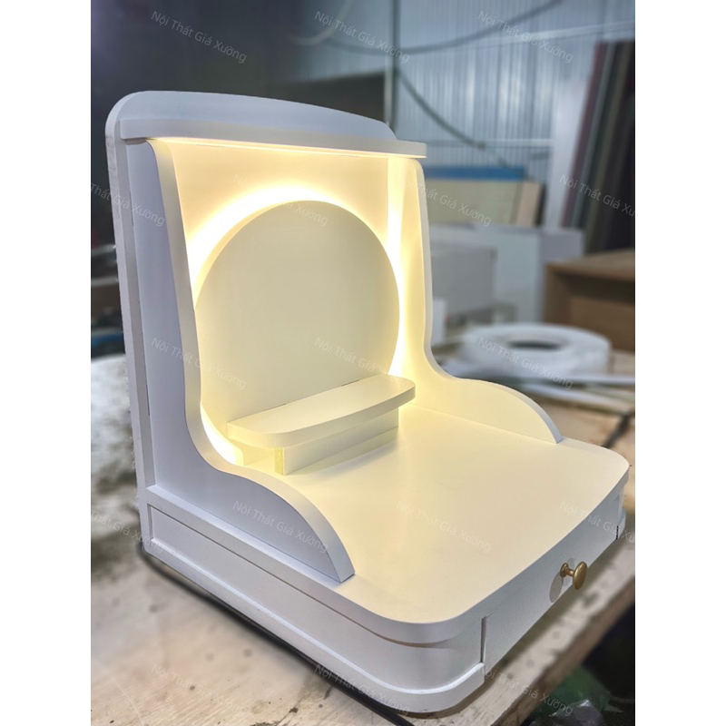 ( Có Đèn Led Sẵn ) BÀN THỜ THẦN TÀI THỔ ĐỊA TRƠN SIZE NHỎ