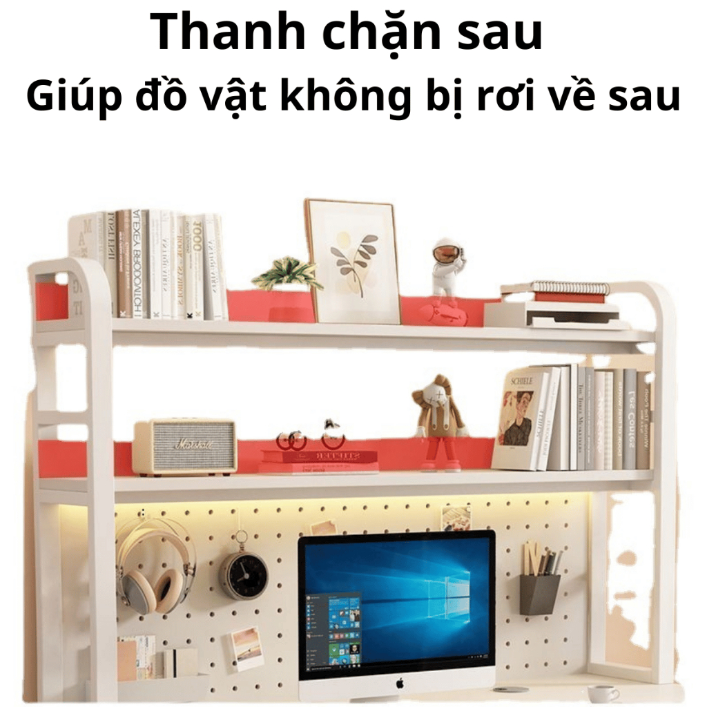 Bàn Học Cho Bé Kèm Kệ – Gỗ MDF Bền Đẹp – Chân Sắt U An Toàn – Thiết Kế Tiện Lợi | BigBuy360 - bigbuy360.vn
