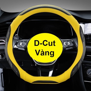 Bọc Vô Lăng VF3, VF5, VF8, VF9, VFe34 Bọc Vô Lăng Vinfast Cao Cấp D-Cut Size36 Siêu Đẹp Siêu Bền