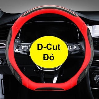Bọc Vô Lăng VF3, VF5, VF8, VF9, VFe34 Bọc Vô Lăng Vinfast Cao Cấp D-Cut Size36 Siêu Đẹp Siêu Bền