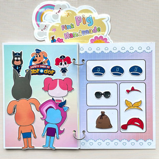 Đồ chơi bóc dán cảnh sát trưởng Labrador mẫu 2 - Búp bê giấy Pighandmade