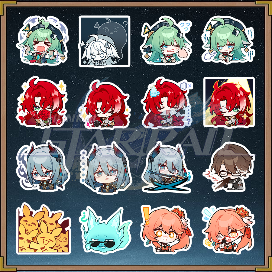 【Honkai Star Rail】Set 16 sticker nhân vật Argenti, Guinaifen, Hanya ...