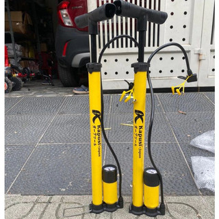 Bơm xe đạp xe máy Kapusi Dài 60cm lực bơm khỏe, bơm tay nhẹ nhàng tiện lợi có đầu bơm bóng, bơm đệm