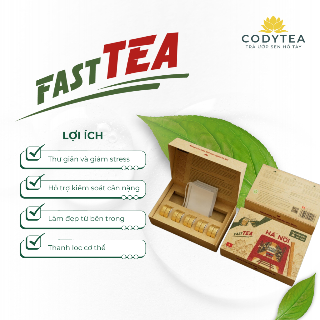 Fast Tea - Trà Sen ủ lạnh, Trà ướp Sen Fasttea, Trà ướp Sen Tây Hồ ...
