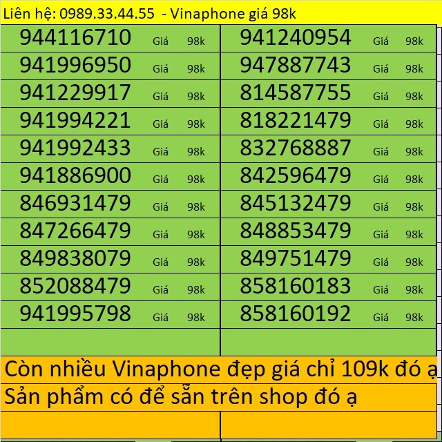 Sim Số Vinaphone Giá Rẻ Dễ Nhớ | Shopee Việt Nam
