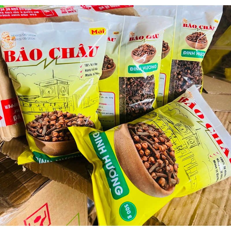 Nụ Đinh Hương / Đinh Hương Bảo Châu thơm lâu, hàng nụ to đẹp, hầm xào nấu lẩu gia vị phở 500g