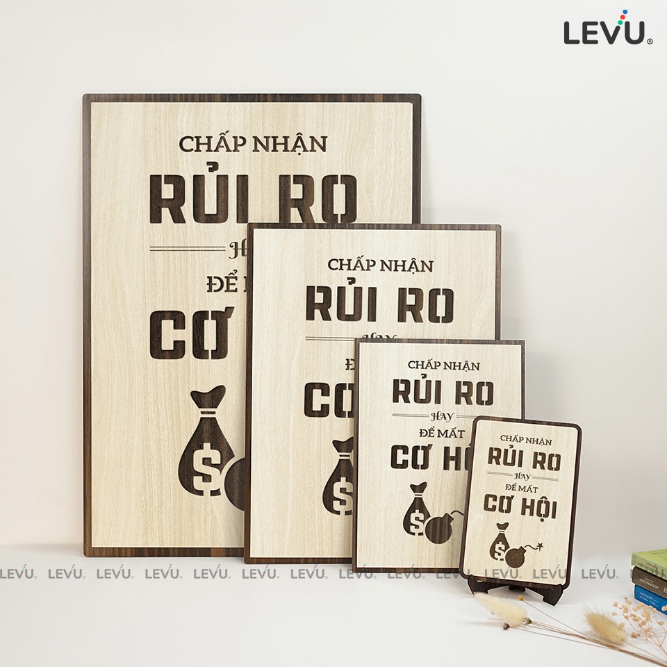 Tranh treo tường văn phòng LEVU121: Chấp nhận rủi ro hay để mất cơ hội