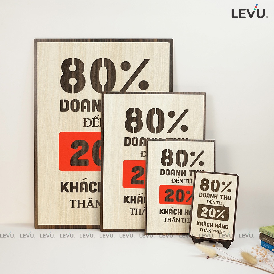 Tranh Châm Ngôn kinh doanh LEVU114: 80% doanh thu đến từ 20% khách hàng thân thiết
