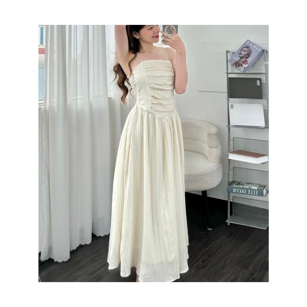 Váy dáng dài phong cách Hàn Quốc xixeoshop v950 Nữ Dress Women Kaki
