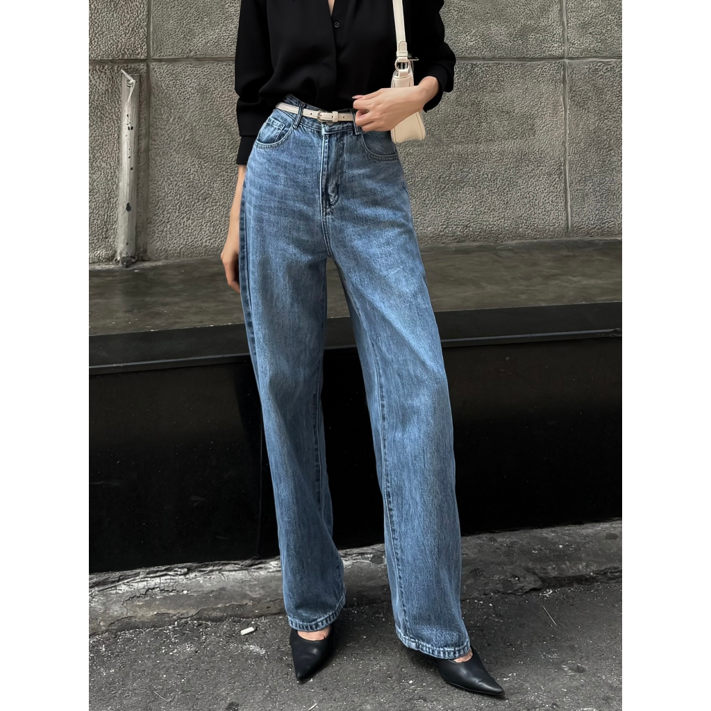 Ảnh BBSTORE’S Quần Jean Suông Form Dài Tôn Dáng - Q2183S 4