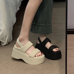 Dép Quai Hậu Sandal đế độn 5 phân cá tính Ulzzang 2024