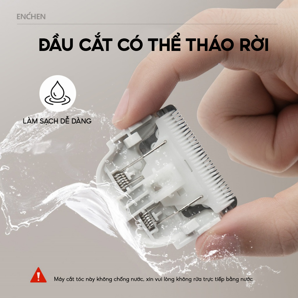 Ảnh Tông đơ cắt tóc Enchen Boost 2 đâu cắt gốm 2 chế độ cạo, độ ồn thấp, pin đến 120 phút - BH 6 tháng 2