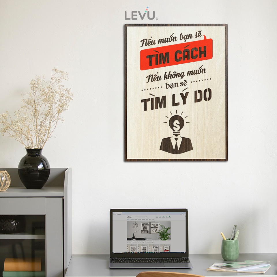 Tranh cổ vũ sáng tạo LEVU118: Nếu muốn bạn sẽ tìm cách nếu không muốn bạn sẽ tìm lý do