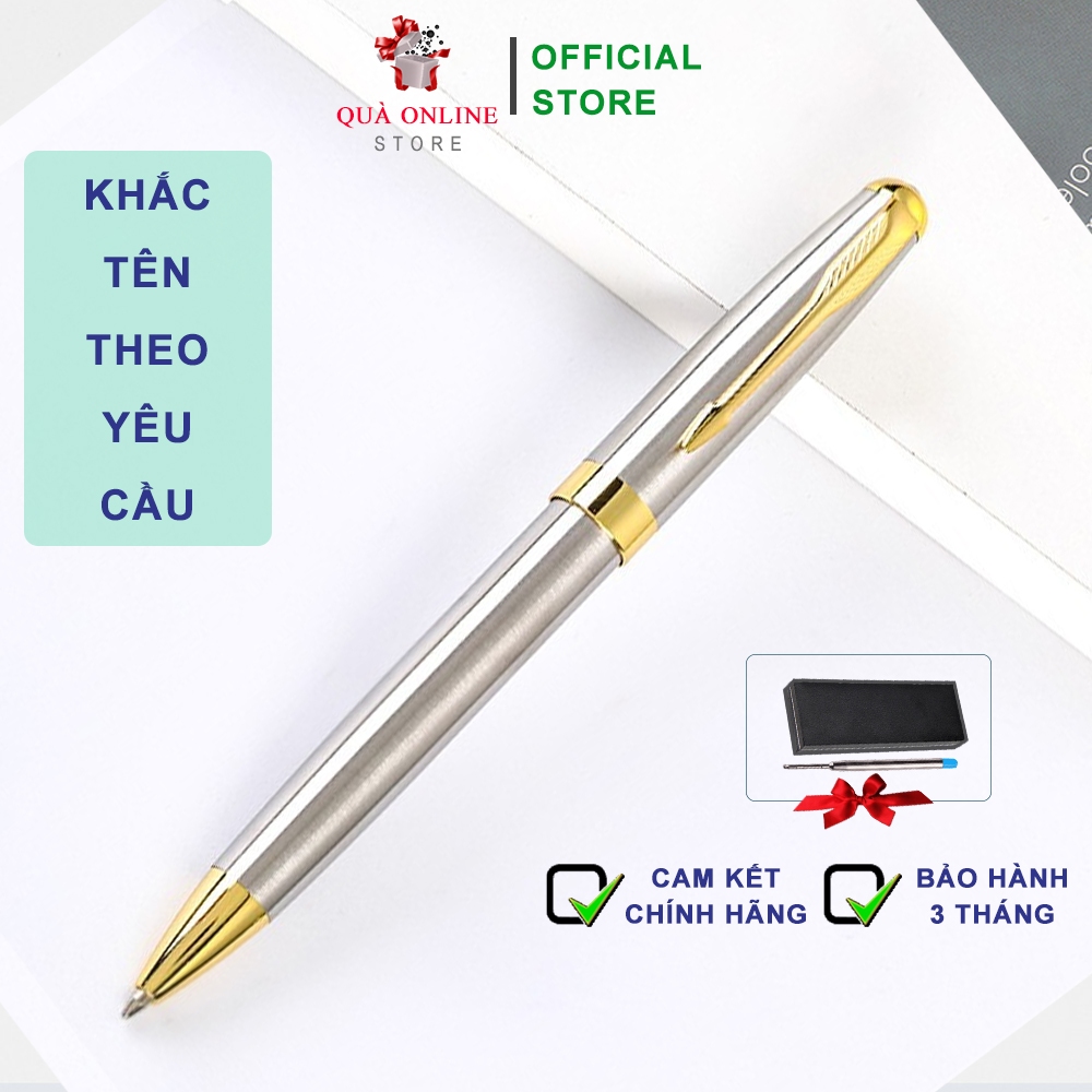 Bút ký tên cao cấp SGIFT68 Xoay mở ngòi khắc tên theo yêu cầu, Quà tặng sinh nhật, sếp, thầy cô
