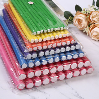 ❌RẺ NHẤT❌Set 10 thanh xốp dẻo uốn tóc sóng nước tại nhà (màu ngẫu nhiên)