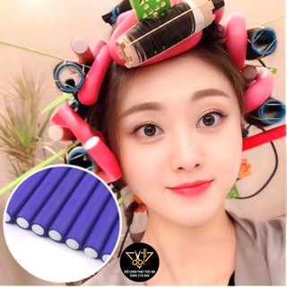 ❌RẺ NHẤT❌Set 10 thanh xốp dẻo uốn tóc sóng nước tại nhà (màu ngẫu nhiên)