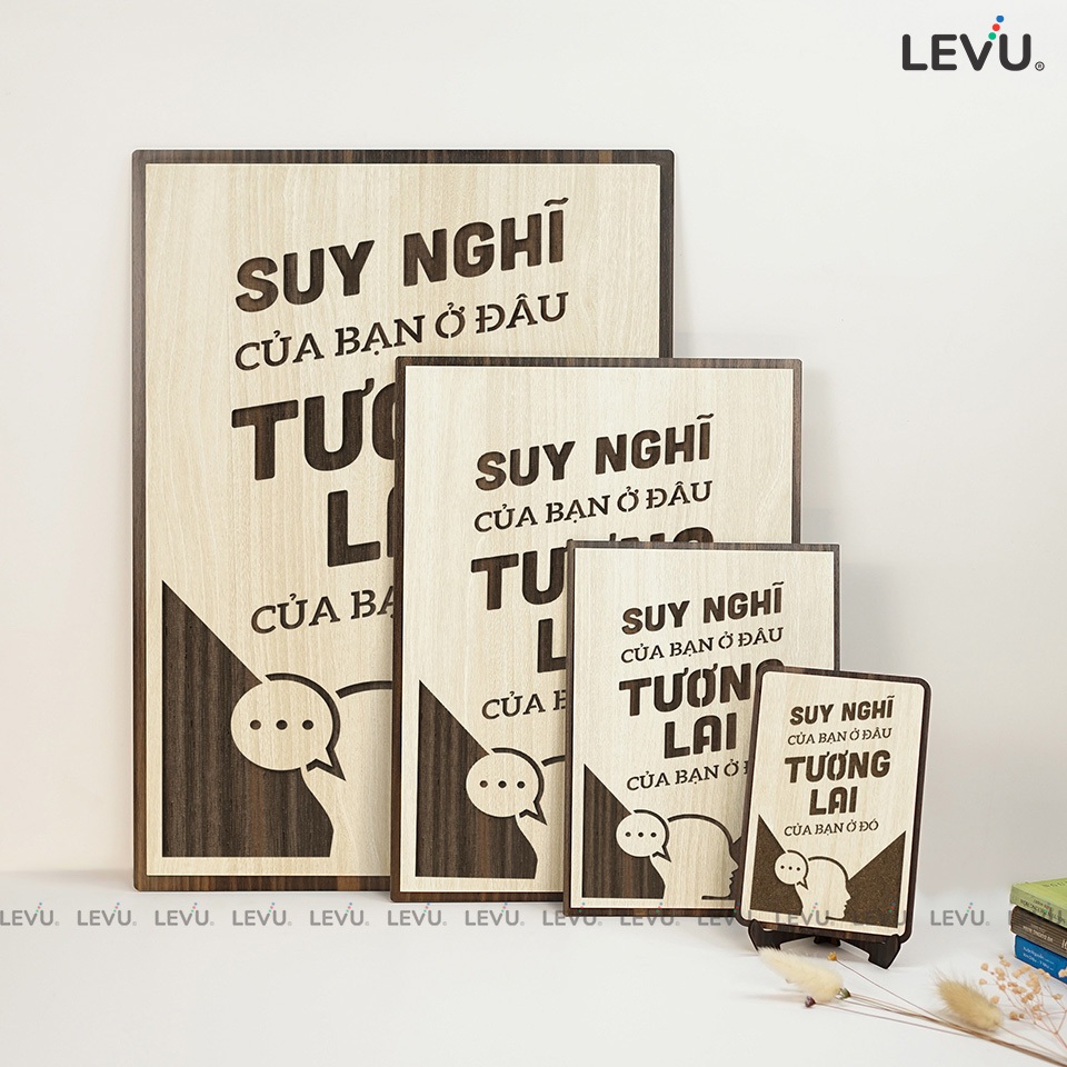 Tranh slogan nơi làm việc LEVU122: Suy nghĩ của bạn ở đâu tương lai của bạn ở đó