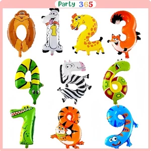 Bóng số tuổi hình con vật trang trí sinh nhật (50cm)
