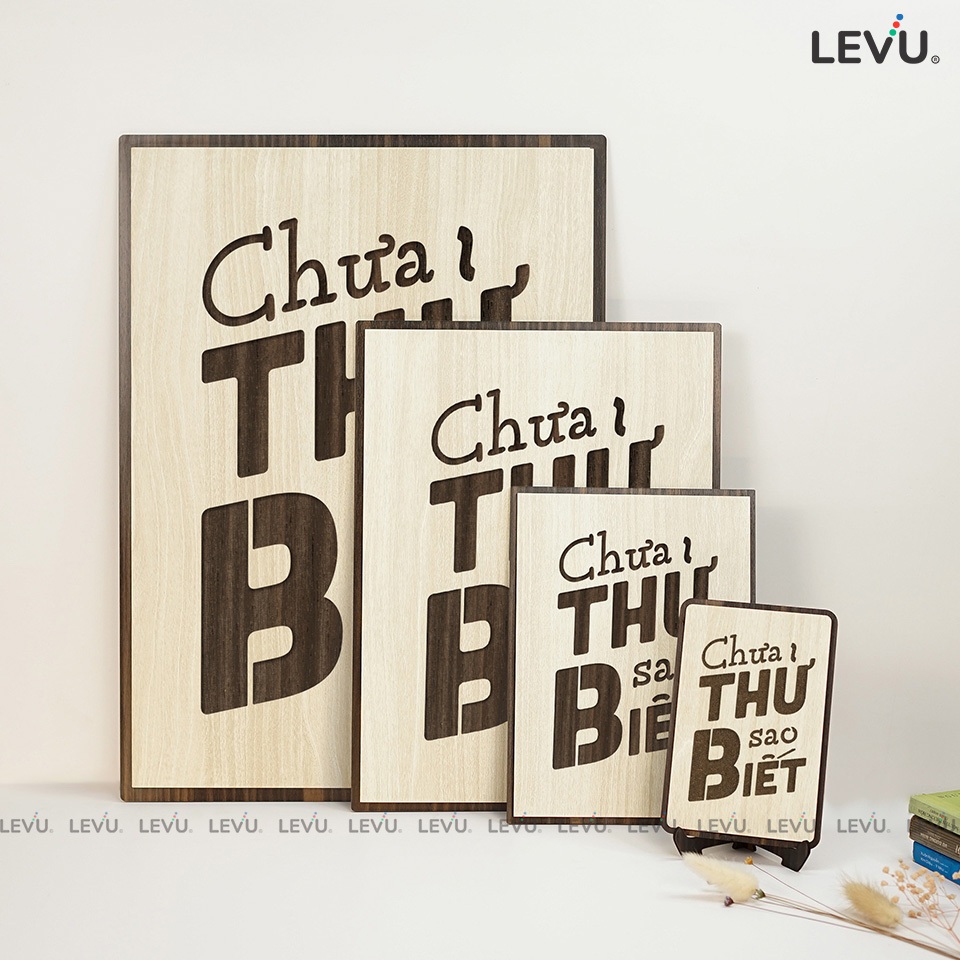 Tranh Treo Văn Phòng làm việc LEVU093: Chưa thử sao biết