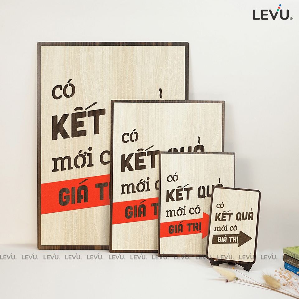 Tranh động lực văn phòng LEVU123: Có kết quả mới có giá trị