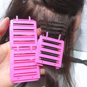 Kẹp bấm xù tóc, xương bấm lạnh dập xù, kẹp uốn xù tóc nữ không cần nhiệt, Dập sóng tại nhà siêu đẹp