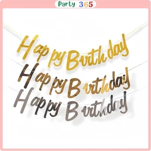 Dây Chữ Happy Birthday Ép Kim Trang Trí Sinh Nhật