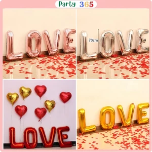 Bộ Bóng Chữ LOVE Size To 70cm Trang Trí Phòng Cưới, Tỏ Tình, Cầu Hôn, Valentine