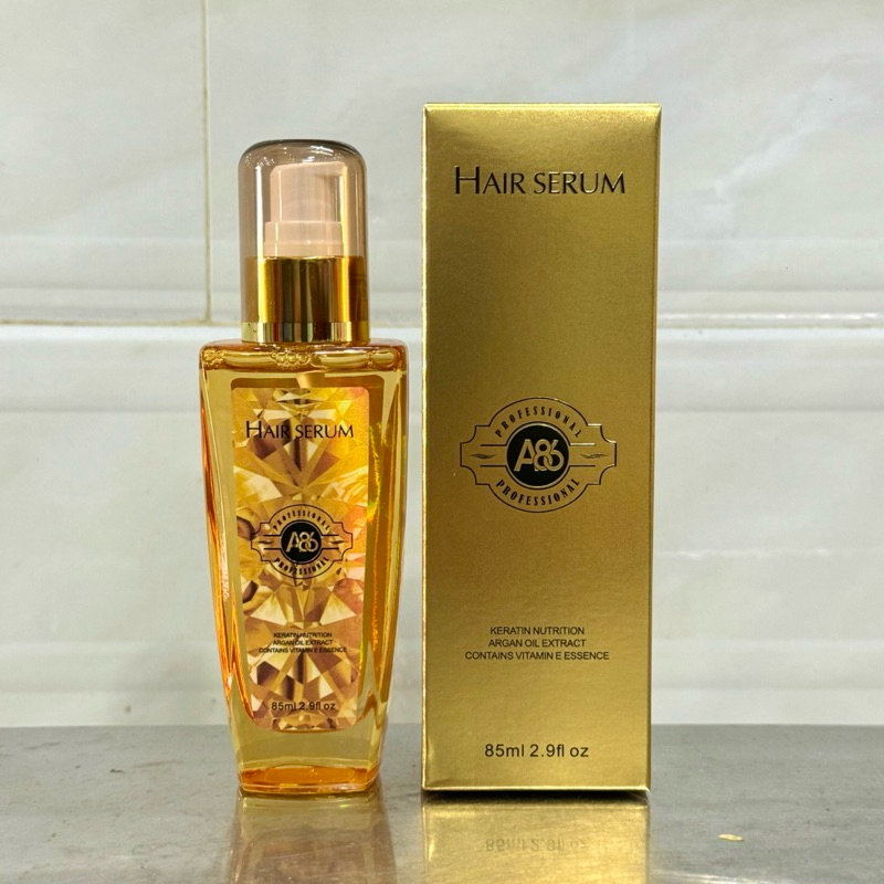 Tinh Dầu Dưỡng Bóng Tóc A86 Professional Argan Oil Hair Serum cho tóc uốn nhuộm hư tổn khô xơ 85ml