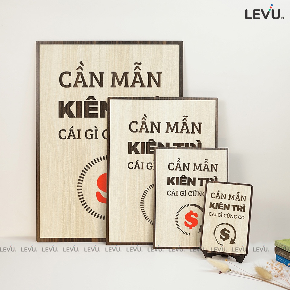 Tranh Tạo Động Lực Gỗ LEVU060 trang trí phòng hiện đại